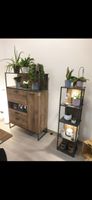 Rustikales Möbelset: Highboard und Wandregal Industrie-Stil