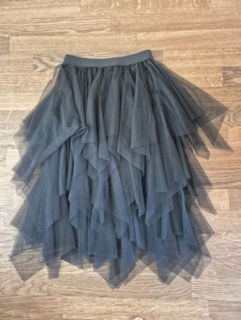 Black chiffon skirt