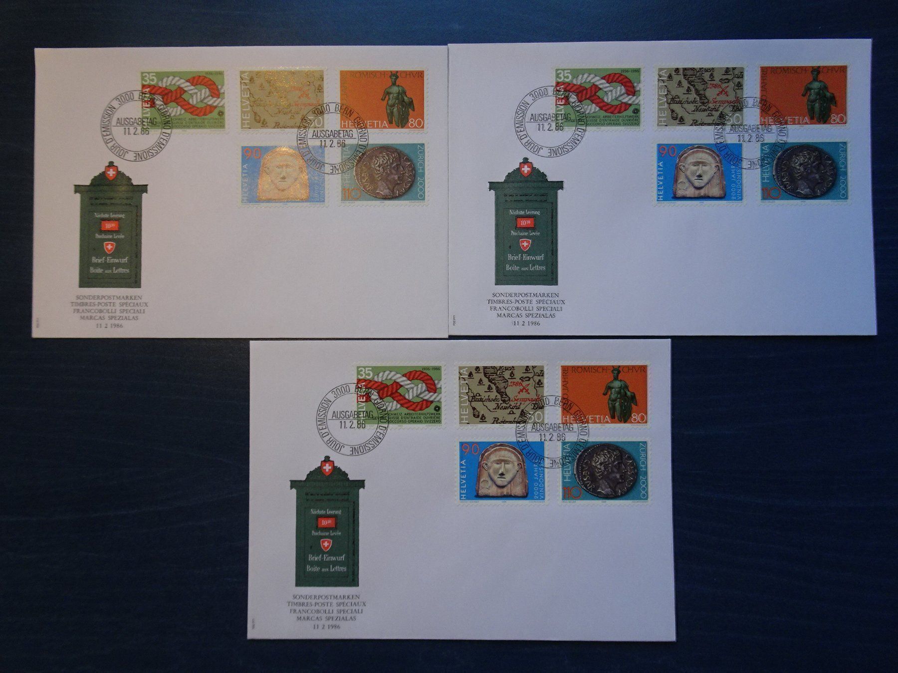 Tous les timbres: 1986 – Neuf (Voir description) à Aadorf par Chnorli-Furz