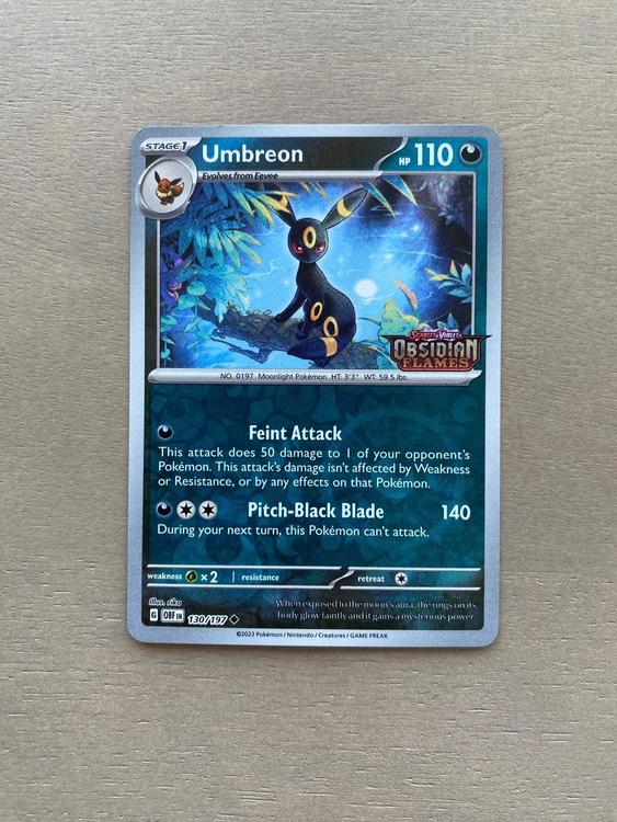 Umbreon SV Obsidian Flames Stamp Promo Pokemon Kaufen Auf Ricardo