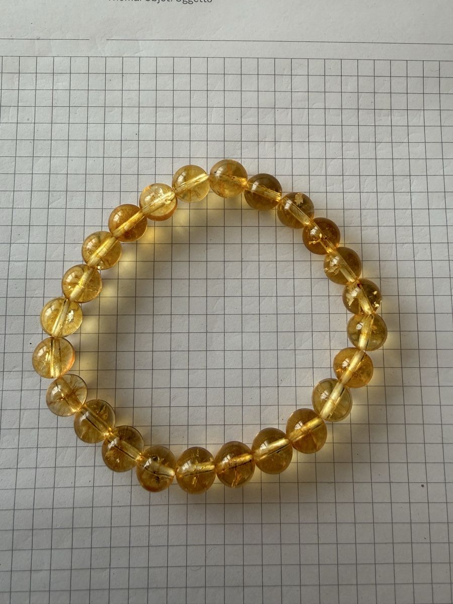 Bracciali & Braccialetti: Elegantes Citrin Armband, elastisch, Durchmesser ca. 6cm – Nuovo (secondo la descrizione) da Schübelbach venduto da cha_8x7x