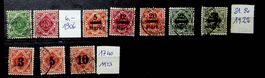 ALLEMAGNE WÜRTTEMBERG TIMBRES OBLITÉRÉS 1906-1923 / T992