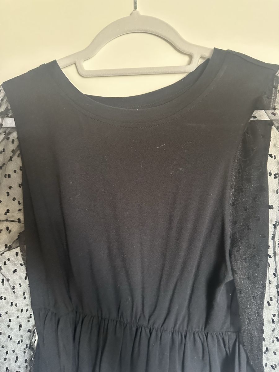 Blusen: Damen Bluse Schwarz Tupfen-Muster Grösse M – Gebraucht aus Reinach BL von Alles_muss_weg00 3