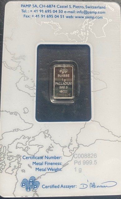 Métaux précieux: Palladium 2g – Neuf avec emballage d'origine à Martigny par NGuba 1