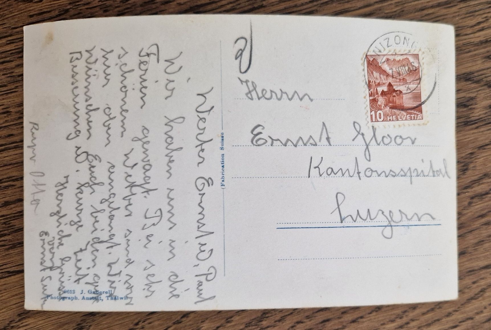Cartes postales: Julier-Hospiz 1946 – D'occasion à Ebikon par Donar50 1