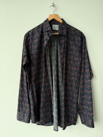 Old Captain Co. Hemd, Gr. XL, Erdbeer Muster, Swiss made
