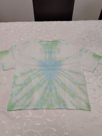 grün-blaues Batik T-Shirt Gr. 170 von C&A