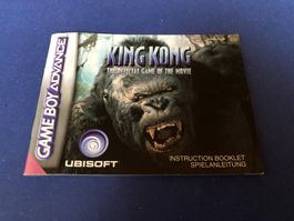 ANLEITUNG FÜR KING KONG GAME BOY ADVANCE