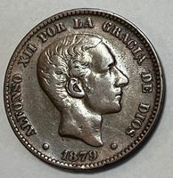 10 Centimos - König Alfonso XII - 1879