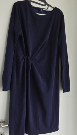 Elegantes Marineblaues Kleid Gr. L