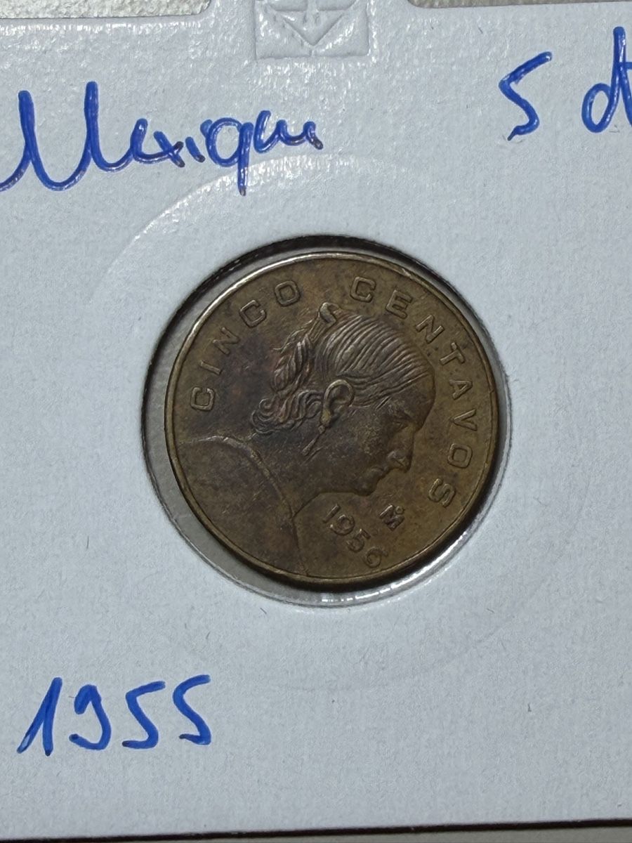 Tutti le monete: Mexique - 5 cents - 1955 – Usato da Payerne venduto da Mike1682