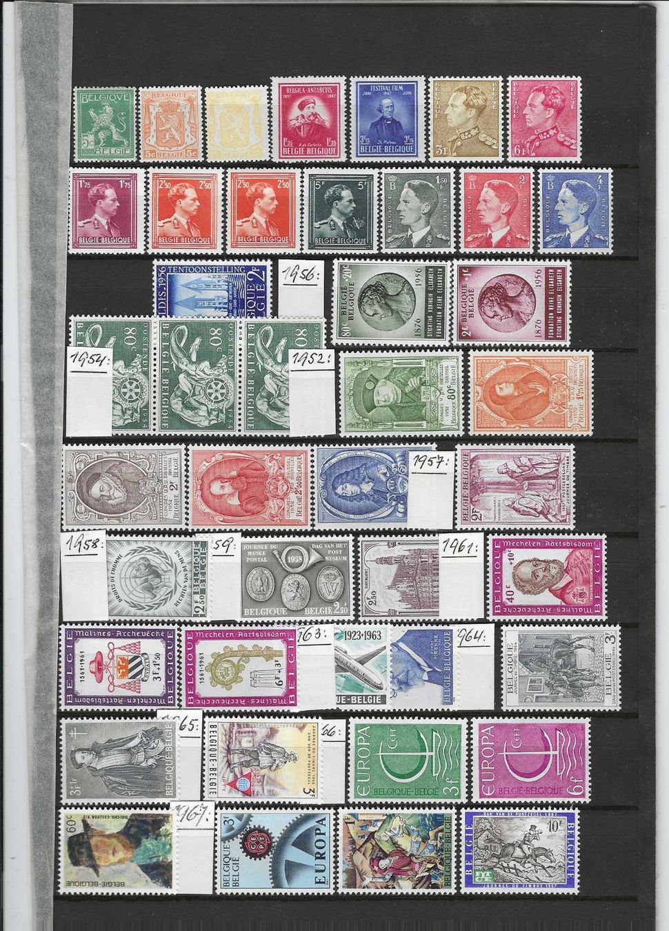 Tutti i francobolli: BELGIEN AB 1950-1973 ** – Nuovo (secondo la descrizione) da Dintikon venduto da bonita099 1