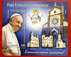 VATIKAN PAPST FRANZISKUS RUMÄNIEN BLOCK 2019** POSTFRISCH