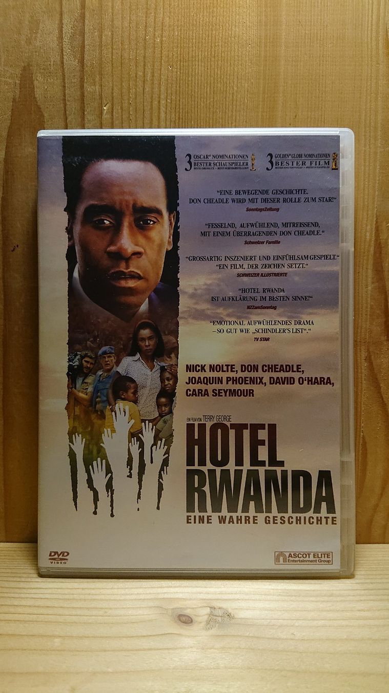 Tutti i DVDs: HOTEL RWANDA DVD mit Nick Nolte – Usato da Wilderswil venduto da Exebub