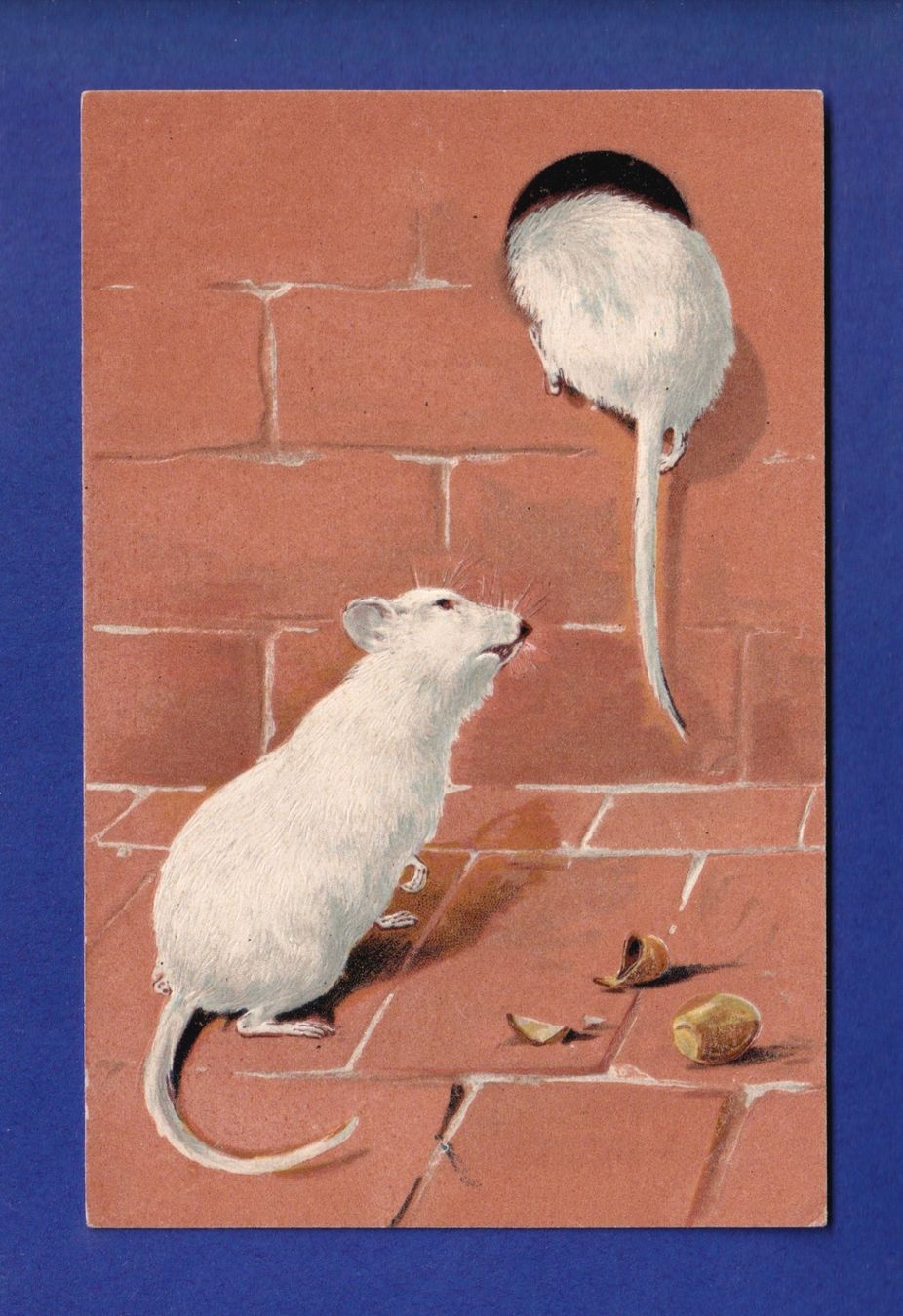 Ansichtskarten: SOURIS - Carte gauffrée – Gebraucht aus Pully von nicecards-shop
