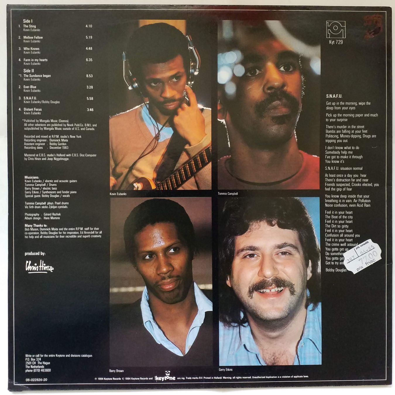 Schallplatten: KEVIN EUBANKS,  sundance - 1st 1984  - NEW - – Neu (gemäss Beschreibung) aus Yverdon-les-Bains von Jacotreut 1