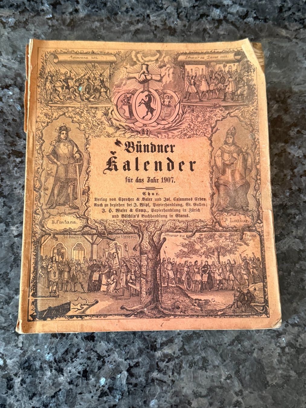 Bücher: Bündner Kalender 1907 – Gebraucht aus Jenaz von Sandrobordoli
