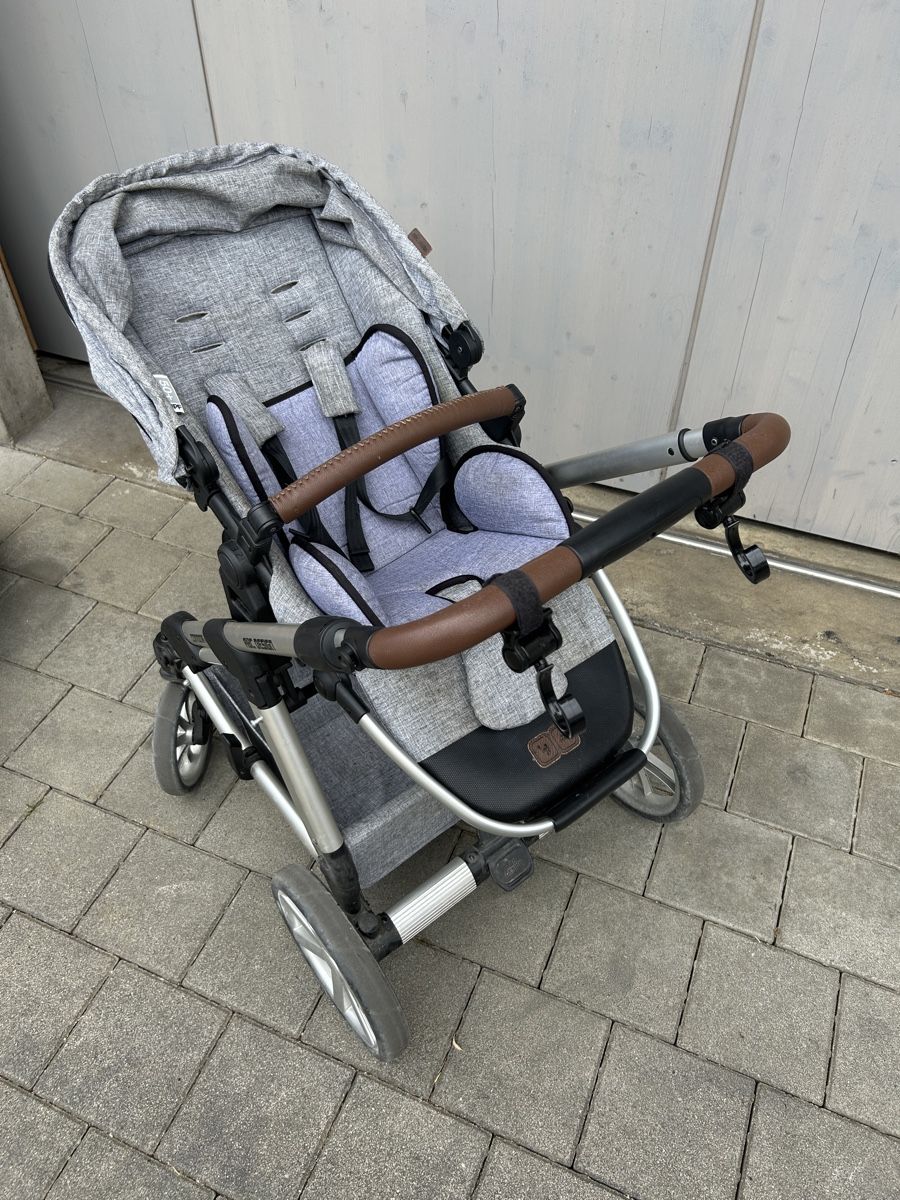 ABC Design Carrozzine: ABC Design Kinderwagen mit Babywanne grau – Usato da Grellingen venduto da schwinger82 2
