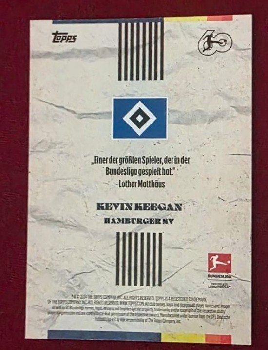 Topps Cartes à collectionner: HSV Legende Keegan mit Unterschrift – Neuf (Voir description) à Dietikon par Saka0 1