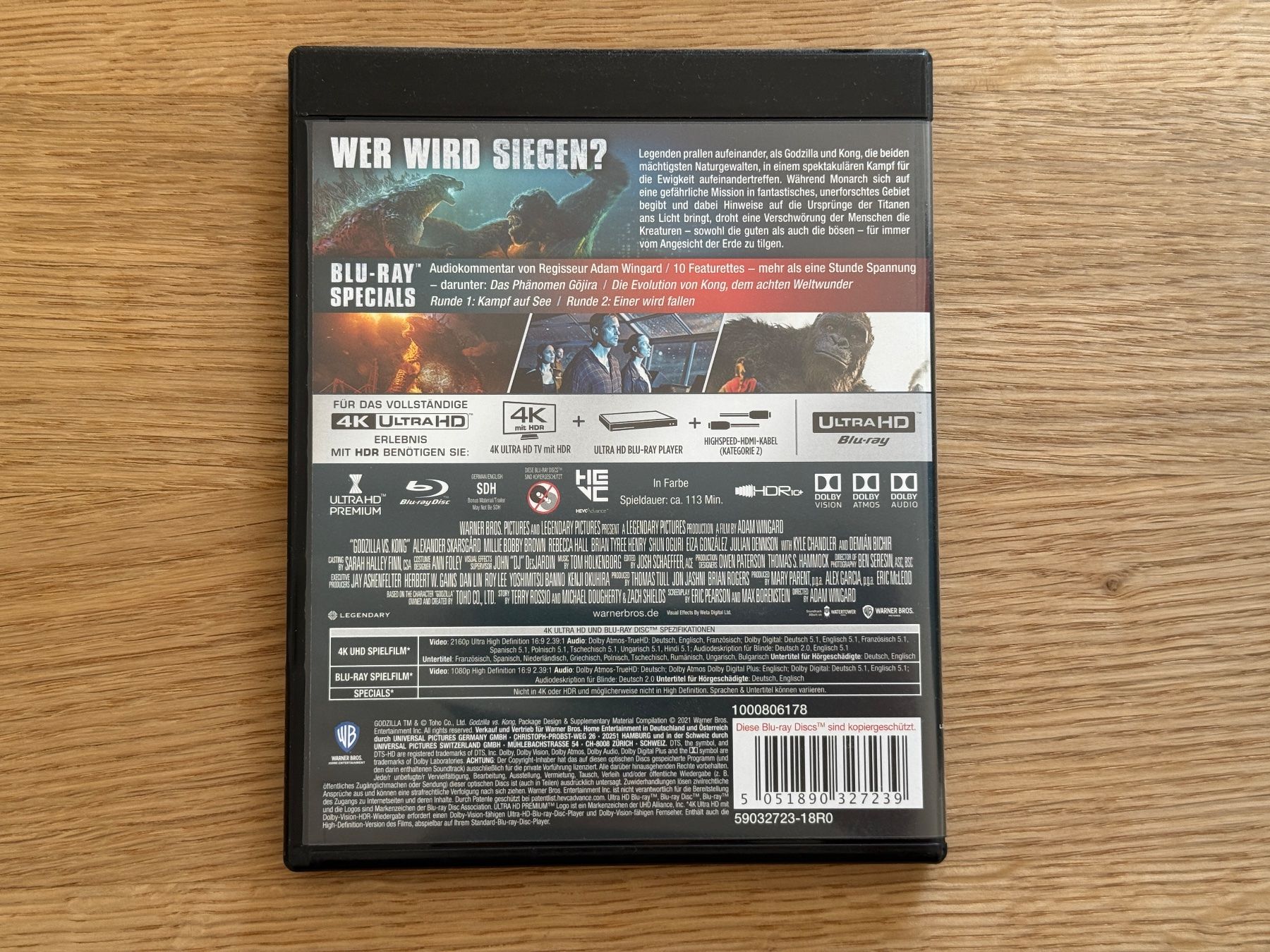Tutti i DVDs: Godzilla vs. Kong 4K Bluray – Usato da Wallisellen venduto da Art_Vendorlay 1