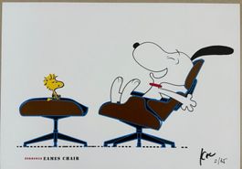 KeC: Snoopy „Relaxing in my Eames Chair”, signiert 2/15