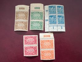1923 Deutsches Reich Lot  postfrisch ** (4184)