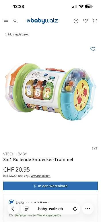 Giocattoli: Rollende Entdecker-Trommel Spielzeug – Usato da Muttenz venduto da emyvogel 2