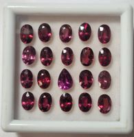 20 Rhodolith Granate | 14.26 ct Total | Natürlich