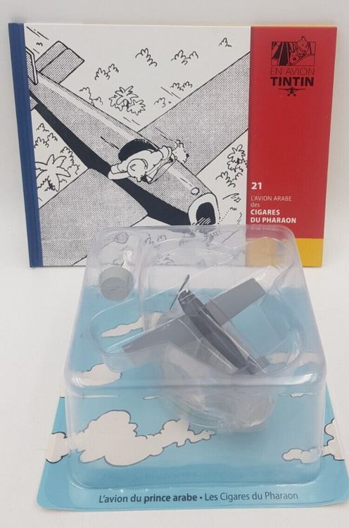 EN AVION TINTIN N° 7 L'AVION ORANGE DES CIGARES DU PHARAON