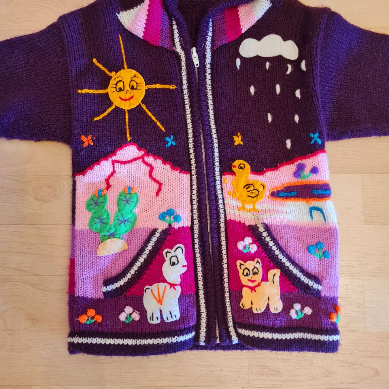 Jacken & Mäntel: Peru Kinder Strickjacke Grösse 122/128 – Gebraucht aus Lyss von waldfee10 1