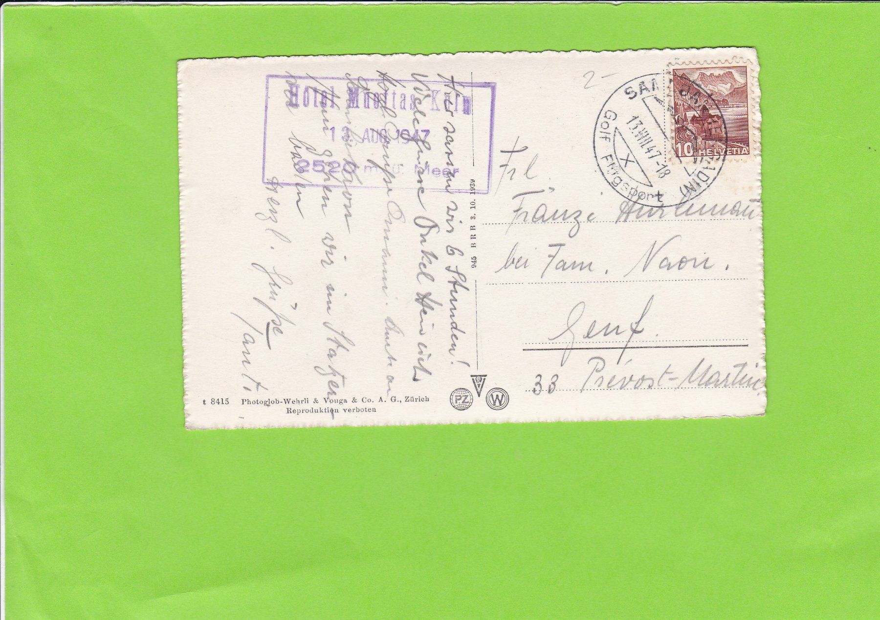 Cartoline postali: Muottas Muraigl – Usato da St. Peterzell venduto da neckertal 1