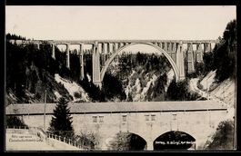 AK Hundwil, Alte und neue Hundwiler Tobelbrücke