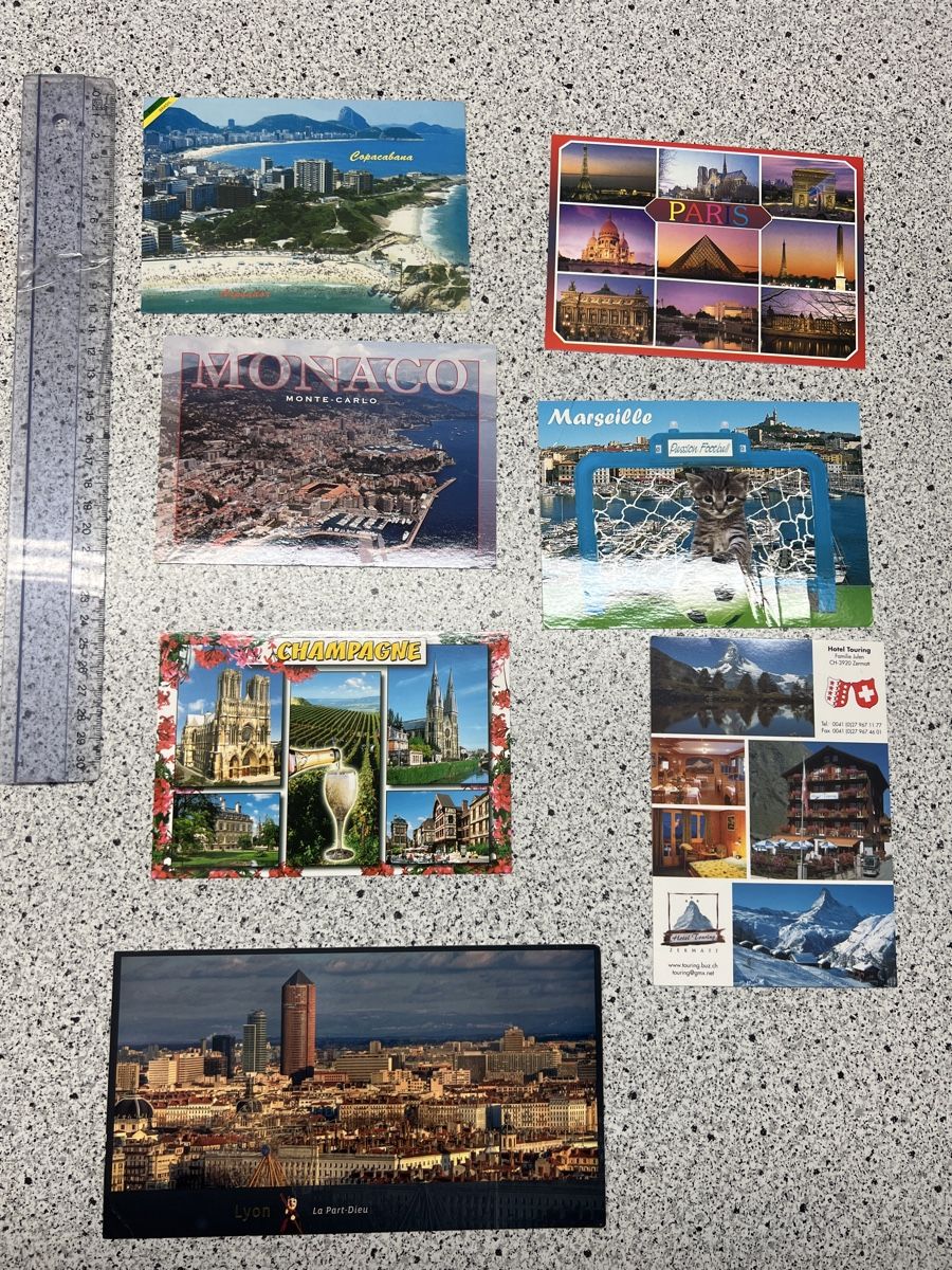 Ansichtskarten: Postkarten Rio, Paris, Monaco, Buenos Aires, Lyon – Gebraucht aus Zürich von pamleano 1