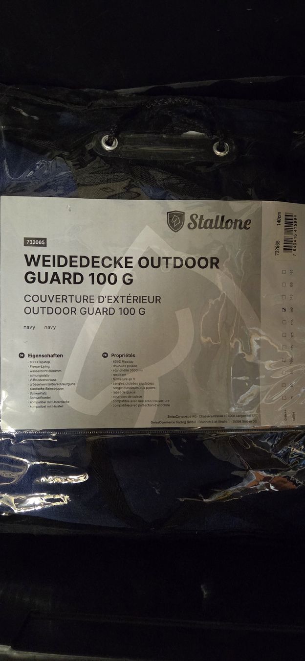 Decken: Stallone Pferdedecke – Neu und originalverpackt aus Zetzwil von Rose050