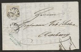 Schweiz 1868? sitzende Helvetia Zürich Aarburg