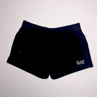 EA7 Emporio Armani black sweat shorts – gym essential 