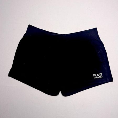 EA7 Emporio Armani black sweat shorts – gym essential 