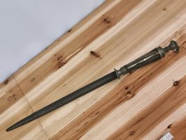 Antiker Wetzstahl / Polierstahl mit Messing-Griff (A50)
