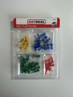 40 bunte Reissnägel Pinnwand neu & originalverpa