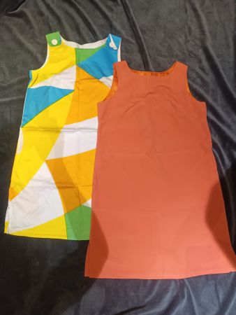 2 lässige Damen Sommerkleider, Gr. 40