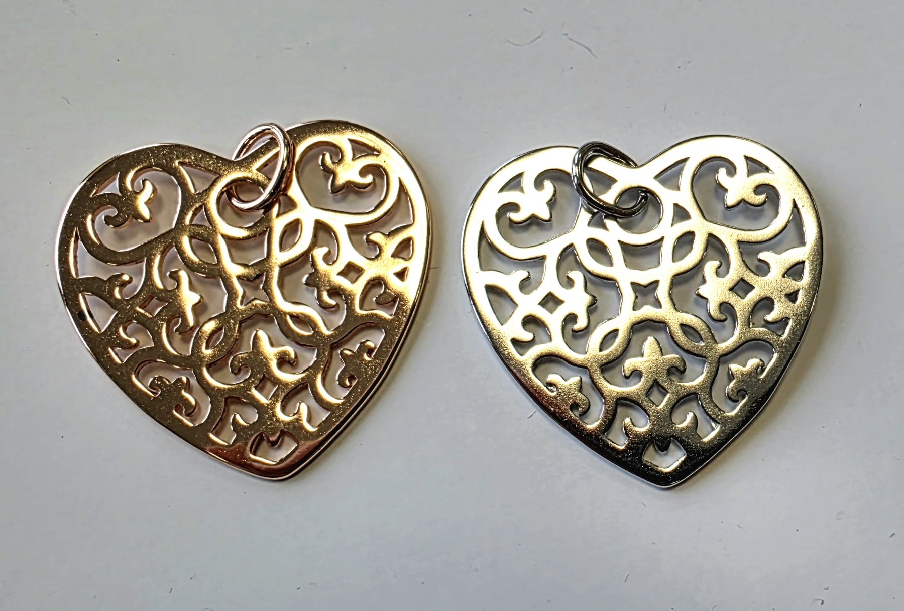 Ciondoli: Herz Anhänger Rosegold/Silber 925 – Nuovo (secondo la descrizione) da Madetswil venduto da triforuz 5