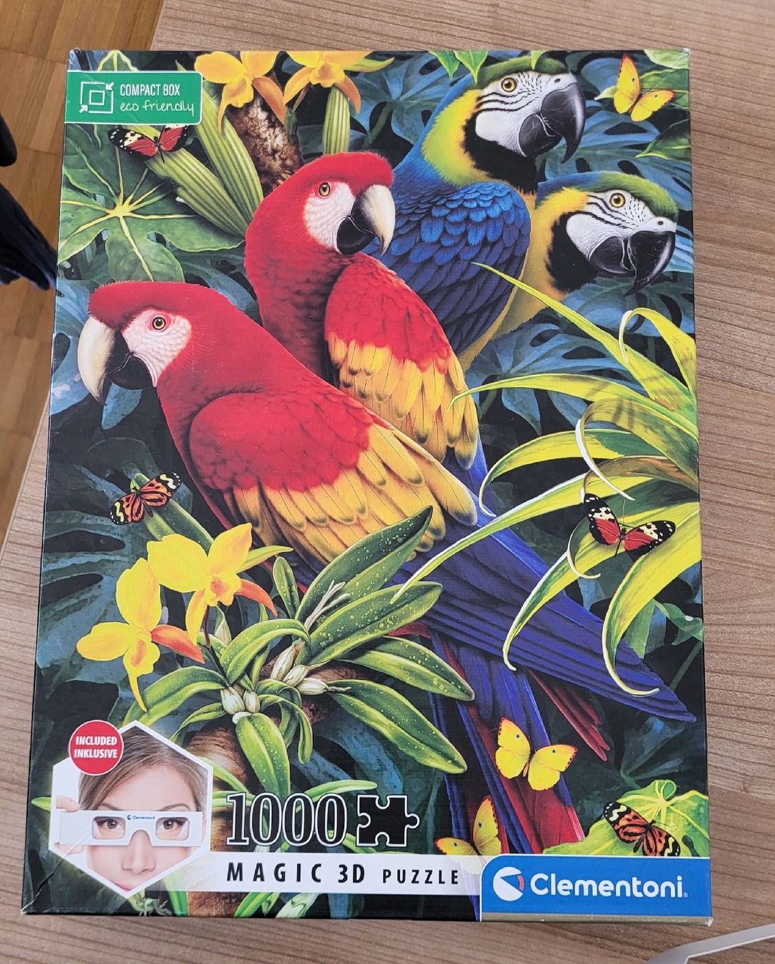 Clementoni Puzzle: Puzzle Papagei 1000 Teile - 1Teil fehlt – Usato da Rüti ZH venduto da clady01