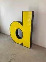 Leuchtbuchstabe d aus den 70er Jahren