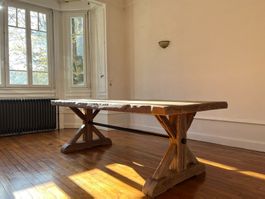 Table de ferme ÉTOILE – Chêne Massif Ancien