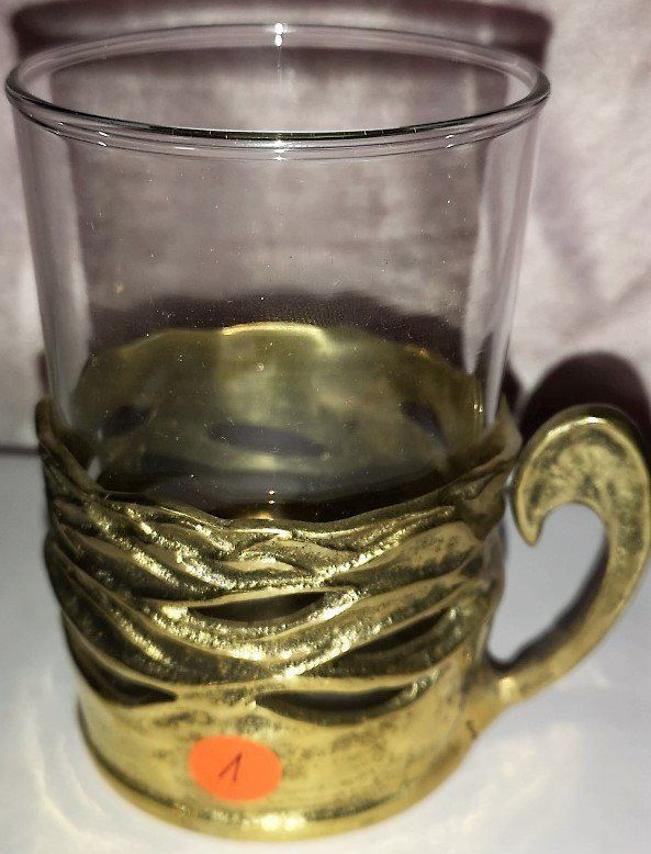 Bicchieri: Teeglas aus Messing Jesch (1) – Nuovo (secondo la descrizione) da Lutzenberg venduto da Pinschi01