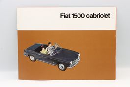 Fiat 1500 Cabriolet 1964 Prospekt