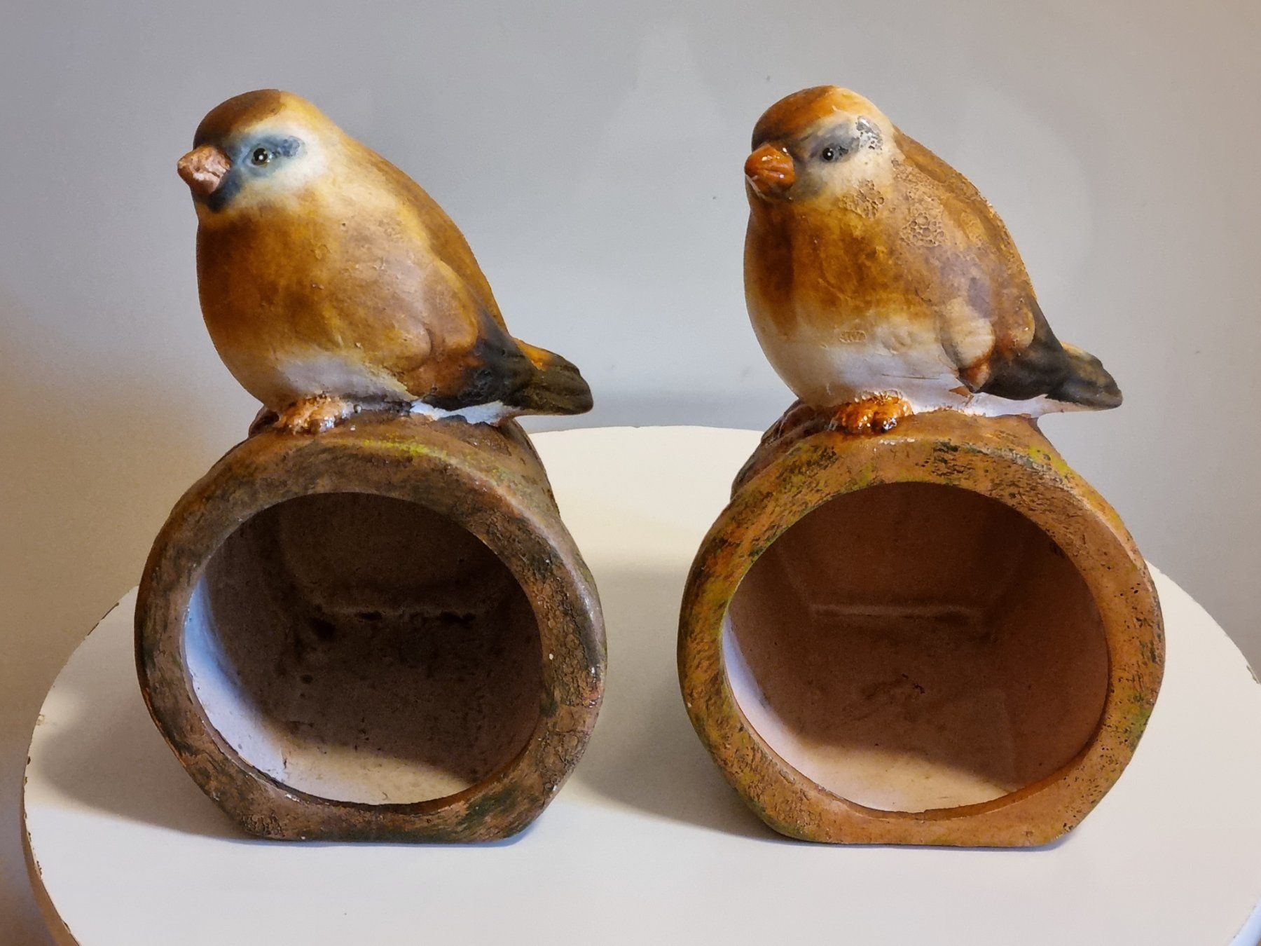 Vasi per fiori: 2x Deko Blumentopf Vogel Shabby Chic Garten – Usato da Scharnachtal venduto da devin03 3