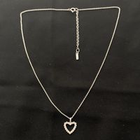 Silber 925 Herz Zirkonia Halskette