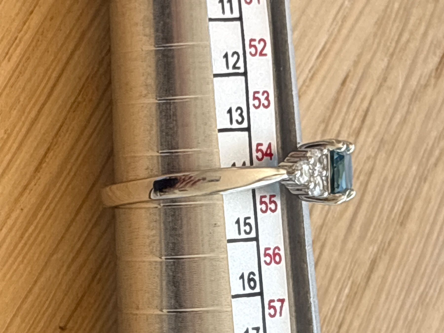Anelli: Luxus Elegante Gr.17/7 Ring Farbe: Silber/blau – Nuovo (secondo la descrizione) da Biel-Bienne venduto da Roserosse13 7