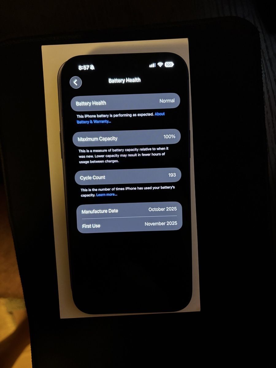 Apple Handys / Smartphones: Iphone 17 pro max 512 GB – Neu (gemäss Beschreibung) aus Rheinfelden von bad_hhc7